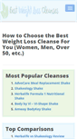 Mobile Screenshot of bestweightlosscleanses.com